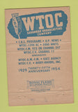 Matchbook Cover - WTOC TV Savannah GA 1954 40 Strike