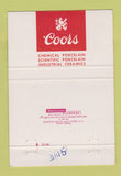 Matchbook Cover - Coors Beer Golden Colorado 40 Strike
