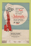 Matchbook Cover - Automatic Electric Trucks Lifts Thetford Center VT 40 Strike