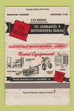 Matchbook Cover - Power Transmission Eqiupment Seminole OK 40 Strike