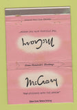 Matchbook Cover - McCrary Stockings girlie 40 Strike