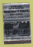 Matchbook Cover - Alfred Pakenman Jersey City NJ WORN 40 Strike