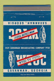 Matchbook Cover - WTOC TV Savannah GA 1958 40 Strike