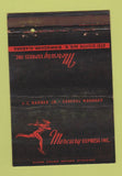 Matchbook Cover - Mercury Express Birmingham AL trucking 40 Strike