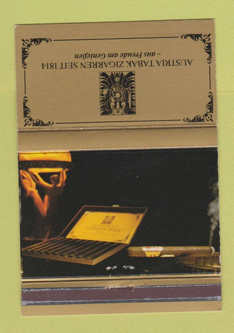 Matchbook Cover - Austria Tabak Zigarren Seit cigars 40 Strike
