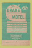 Matchbook Cover - Drake Motel Nashville TN 40 Strike