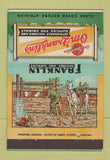 Matchbook Cover - Franklin Animcal Vaccines Supply  40 Strike