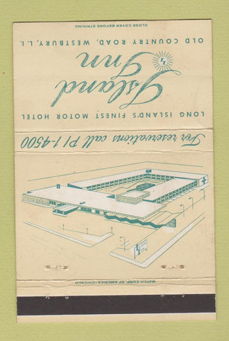 Matchbook Cover - Island Inn Westbury LI NY 40 Strike
