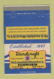 Matchbook Cover - Wardcraft McLaughlin Ward Jackson MI  40 Strike