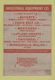 Matchbook Cover - Industrial Equipment Oakland San Francsico CA WEAR 40 Strike
