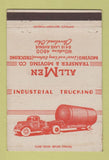 Matchbook Cover - All Men Trucking Cleveland OH 40 Strike