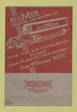 Matchbook Cover - All Men Trucking Cleveland OH 40 Strike