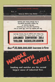 Matchbook Cover - Manufacturers Mutual Fire Insurance  40 Strike