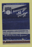 Matchbook Cover - Louden Machinery Fairfield IA Farm Buildings WEAR 40 Strike