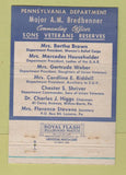 Matchbook Cover - Wilkes Barre PA 1957 Abraham Lincoln 40 Strike