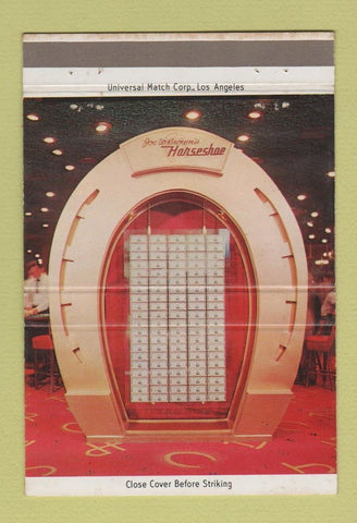 Matchbook Cover - Horseshoe Club Casino Las Vegas NV 40 Strike