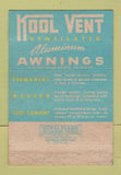 Matchbook Cover - Kool Vent Awnings Pittsburgh PA 40 Strike