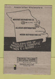 Matchbook Cover - Allstate Distributors St Louis MO liquor 40 Strike