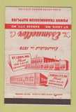 Matchbook Cover Essmueller Power Transmission St Louis Kansas City MO 40 Strike