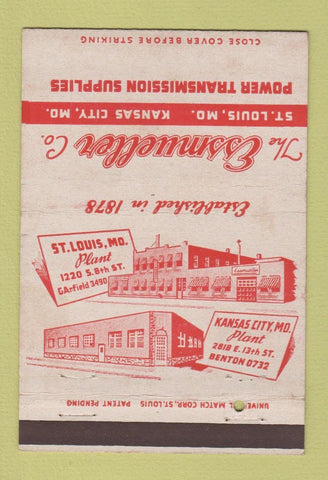 Matchbook Cover Essmueller Power Transmission St Louis Kansas City MO 40 Strike