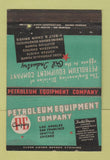 Matchbook Cover - Petroleum Equipment Company Los Angeles Seattle 40 Strike