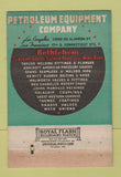 Matchbook Cover - Petroleum Equipment Company Los Angeles Seattle 40 Strike