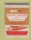 Matchbook Cover - Arch Bilt Cartons Maspeth NY 40 Strike