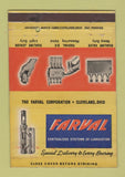 Matchbook Cover - Farval Lubrication System Cleveland OH 40 Strike