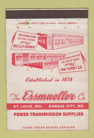 Matchbook Cover - Essmueller Transmission St Louis Kansas City MO 40 Strike