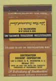 Matchbook Cover - Southeastern Industrial Bankers Washington DC 40 Strike