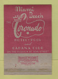 Matchbook Cover - The Coronado Hotel Miami Beach FL WEAR 40 Strike