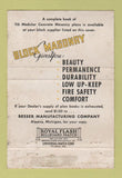 Matchbook Cover - Block Masonry Homes WEAR 40 Strike