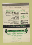 Matchbook Cover - Barber Green Manufacturing Omaha NE tractors 40 Strike