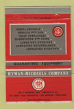 Matchbook Cover - Hyman Michaels Railroad Equipment Chicago IL 40 Strike