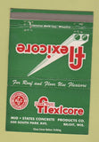 Matchbook Cover - Flexicore Concrete Long Span Beloit WI 40 Strike