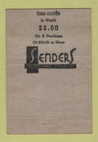 Matchbook Cover - Senders Outfitting Clothes Los Angeles? CA 40 Strike