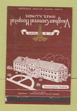 Matchbook Cover - Vaughan General Hospital Hines IL ARROW WEAR 40 Strike