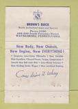 Matchbook Cover - Brown's Buick Waynesboro PA WEAR 40 Strike