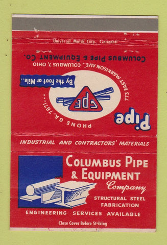 Matchbook Cover - Columbus Pipe & Equipment Columbus OH 40 Strike