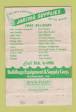 Matchbook Cover - Franklin's Wax Building Equipment Richmond VA 40 Strike