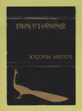 Matchbook Cover - Shangri La Hotel Golden Peacock 40 Strike