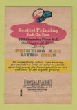 Matchbook Cover - Capico Printing Litho Inks Washington DC 40 Strike