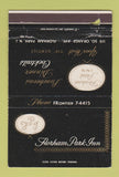 Matchbook Cover - Florham Park Inn NJ WORN 40 Strike