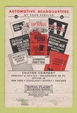 Matchbook Cover - Motor Age Magazine Chilton Philadelphia PA WEAR 40 Strike