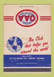 Matchbook Cover - Ontario Auto Association London ON WEAR 40 Strike