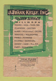 Matchbook Cover - J Frank Kelly Lumber Washington DC WEAR 40 Strike
