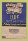 Matchbook Cover - Eljer Plumbing Fixtures Ford City PA Salem OH 40 Strike