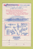 Matchbook Cover - Temple of Diana Arrowsmith Tool Los Angeles CA 40 Strike