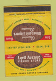 Matchbook Cover - Luell Avenue Liquor Store Rochester NY WEAR 40 Strike