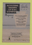 Matchbook Cover - Keystone Drawn Steel Spring City PA WEAR 40 Strike